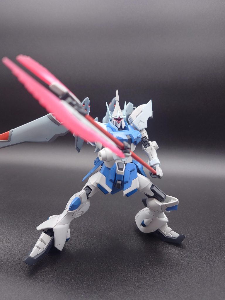 ビームエフェクトは根元部分をクールホワイト、そこからメタリックピンクでグラデ塗装しています