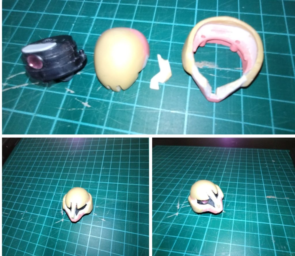 SDCSのシャアザクの頭部を使用しています。モノアイも可動します。