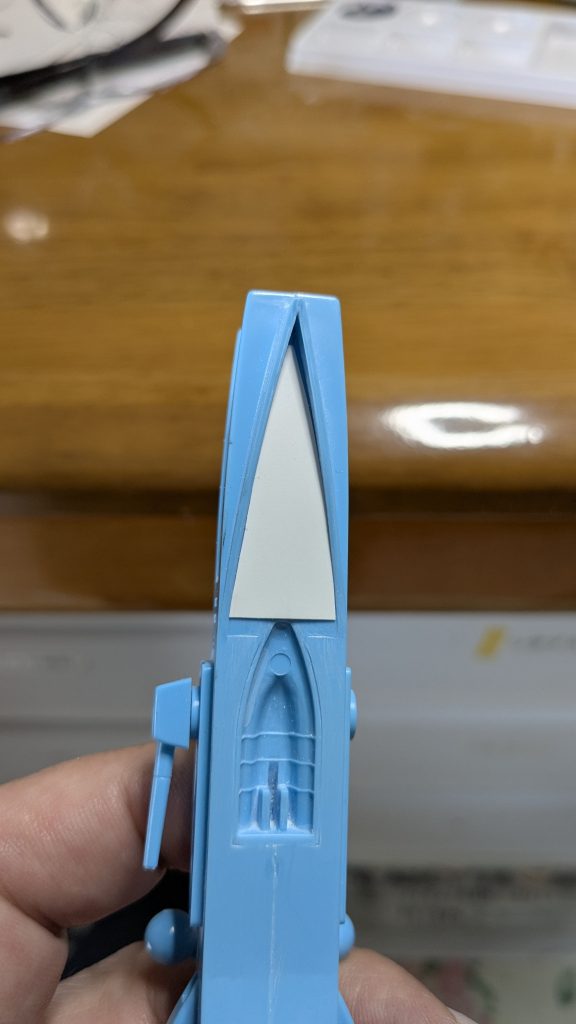 上手く研磨出来ないのでプラペーパーで処理しました。