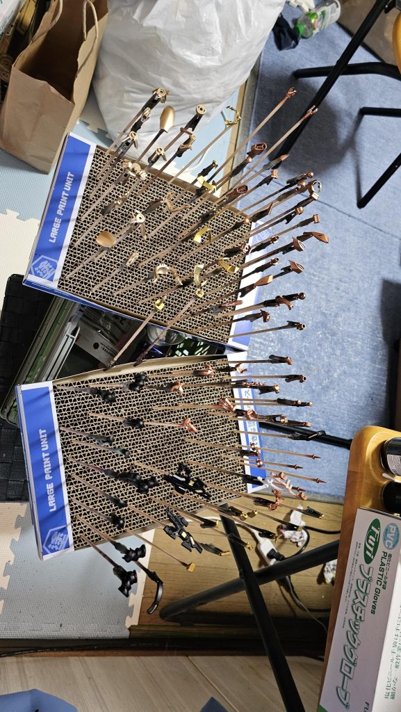 途中経過。アルカナがもはや酢に浸けた十円玉にしかみえんくらい銅色ですねw