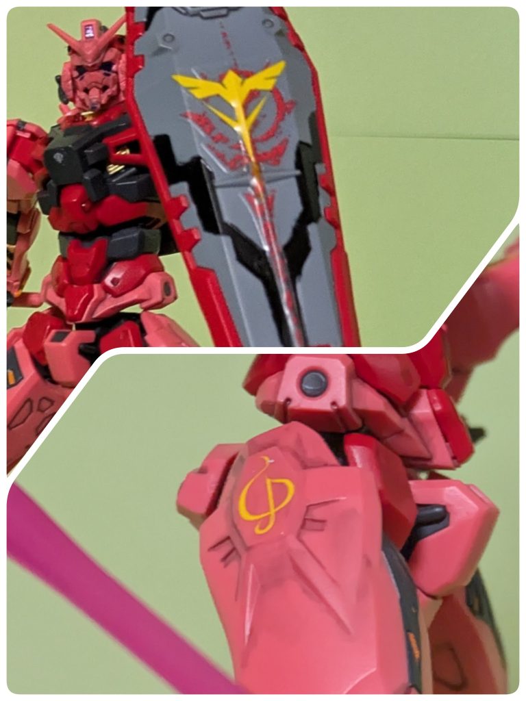 ジオンマークを上書きしている