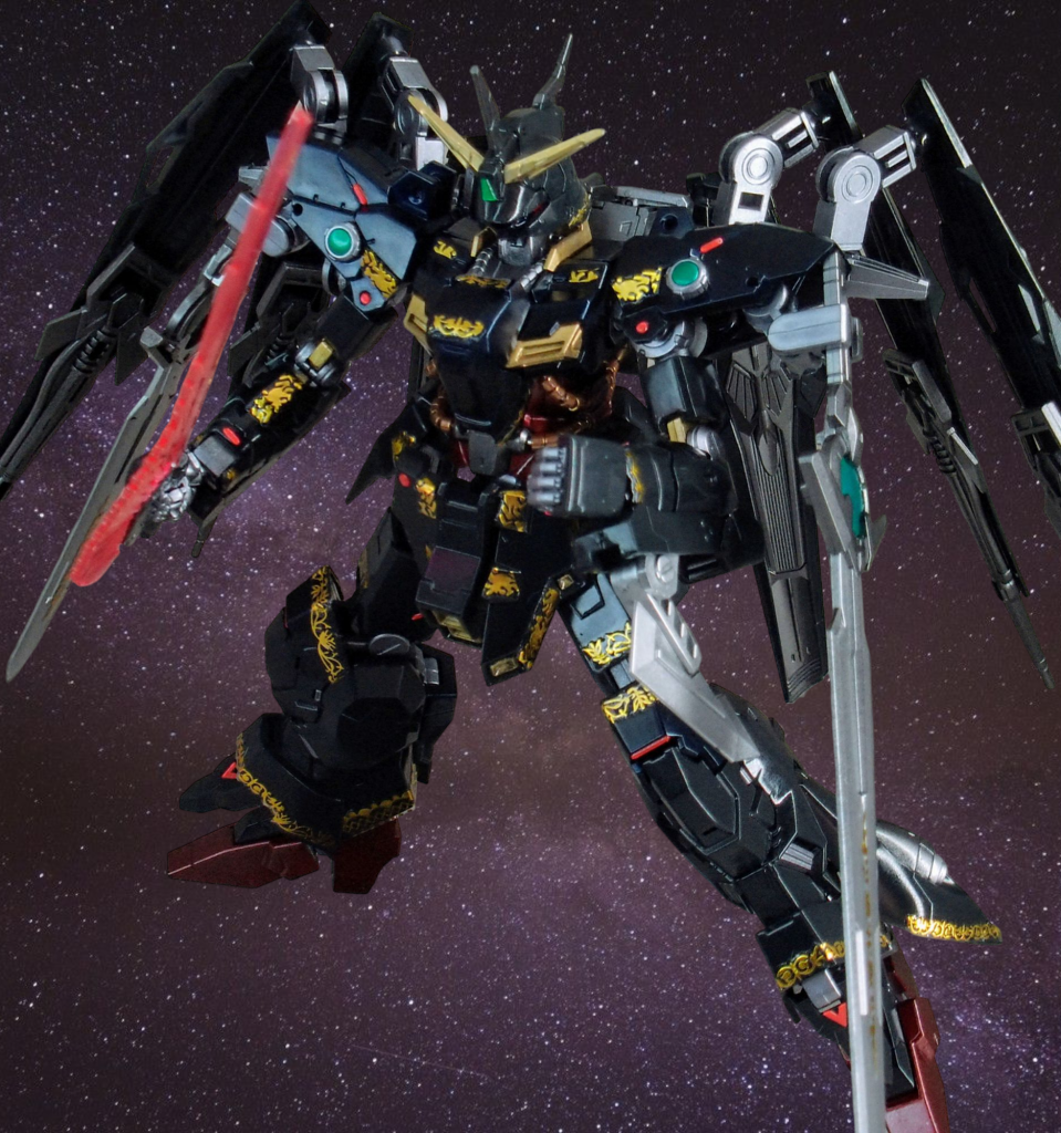 バルギルのビームトマホーク。この武装だけは残したんですよねぇ腕には地味にトンファーブレードが、基本防御用ですが。