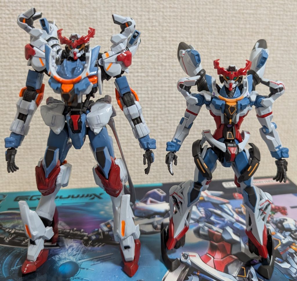 ココからはオマケになります。本家ジークアクスと比較。