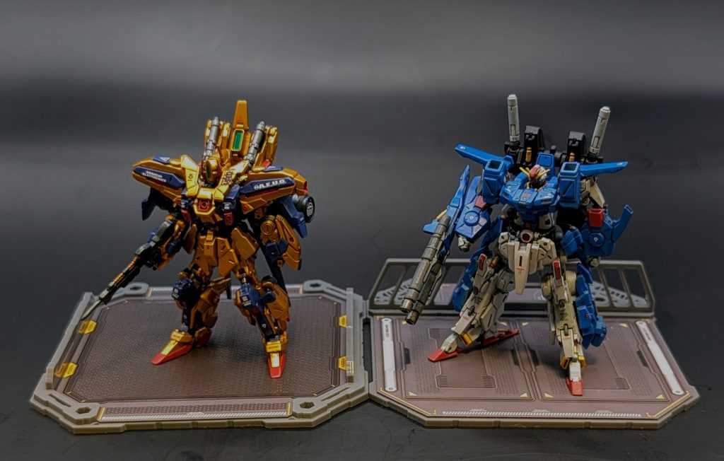 前作とのツーショット②。前作の相棒という感じで作りたかったので、張り合えるくらい強そうな見た目を目指しました💪性能は負けてるかもだけど、見た目なら互角かな🤣👍