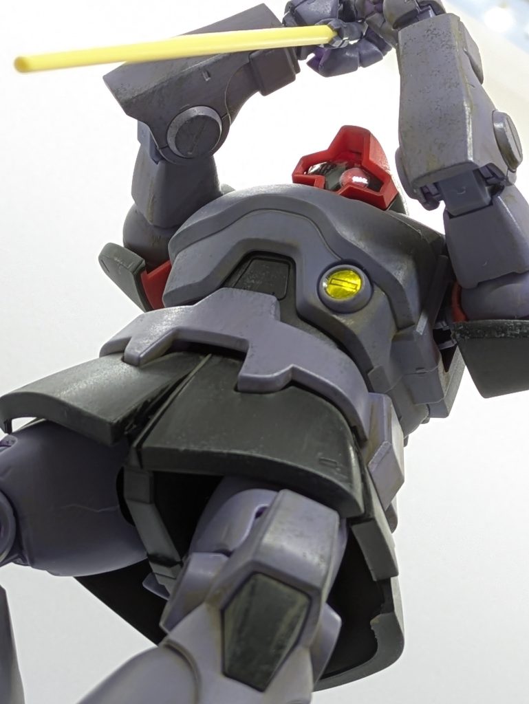 ジム頭目線で1枚✨実際は頭部ふっ飛ばされてるけど、写真映えしなかったのでw「どう打っても融合炉に当たっちまう!!」なんちゃって感、強めでしたがご覧頂きありがとう御座いましたm(_ _)m