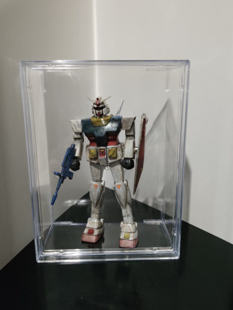 百均で買ったケースに入れてみた(zaku-kao2)