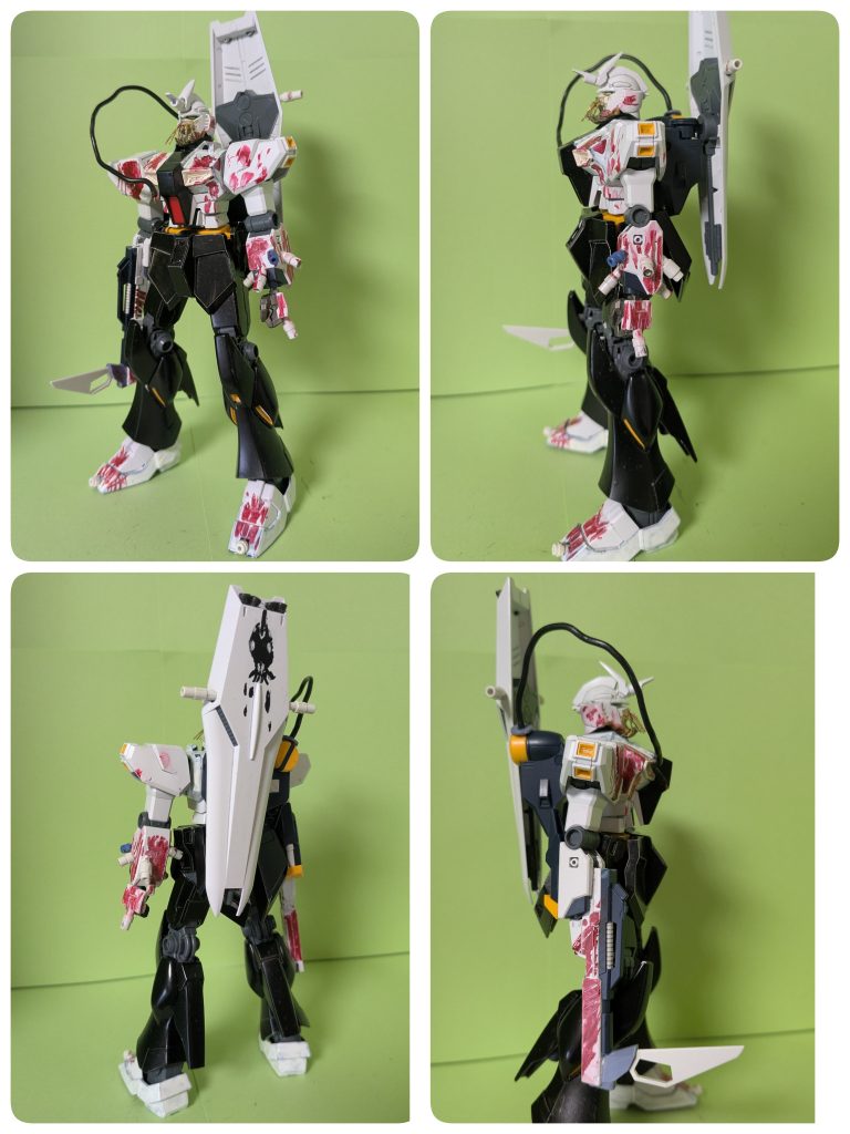 おれがせいしんねんれい6さいになってかんがえた、さいきょーのがんだむ。おれはファーストガンダムでわるいメカのザクをきりとばしたのでビームサーベルがだいすきで、からだにビームサーベルをはやしてつよくしました。あかいのはカエリチといいます。コードのさしこみミスはみのがしてください。あと、わるいやつはチノハテまでにげようがイノチゴイしてもようしゃなくコロします。レッド、ファイ!