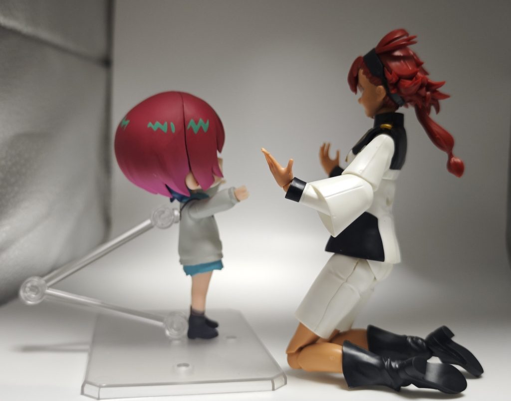 スレッタ「私達一応、花のJKですよね?なんかネタキャラ扱いされてませんか!クソダサPVとかタヌキとか!」マチュ「私もめっちゃ言われる!狂犬とかイノシシとか!」スレッタ「ガンダム界2大、女主人公としてこれは許し難いです…」マチュ「即急に認識を改めて貰わないとね…」スレッタ「…」マチュ「…」