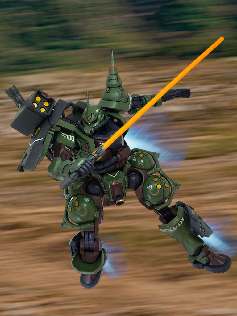 ヒートサーベル!今回、一番印象に残る装備ですトップ絵もヒートサーベルが目立つように作成しました