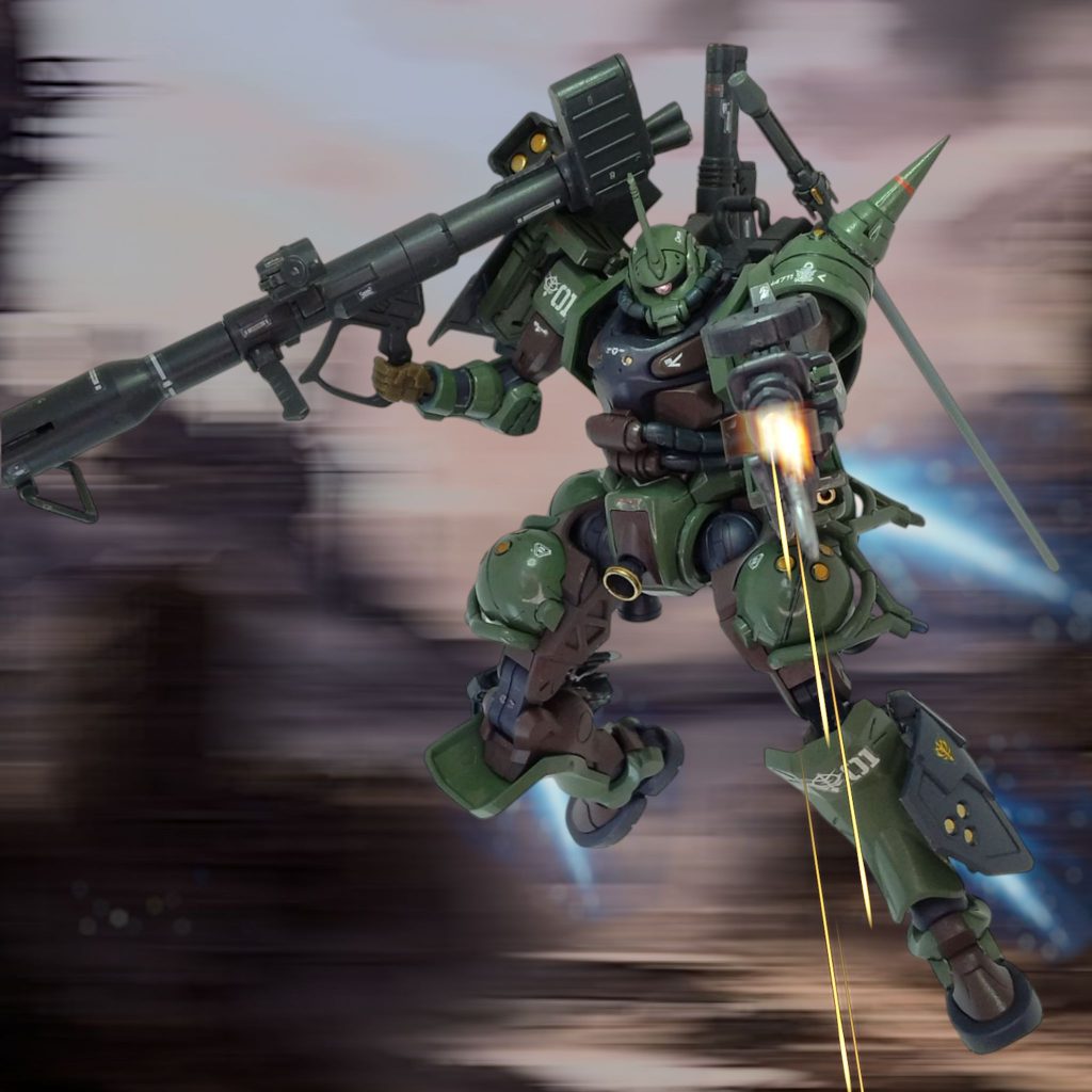 以上、陸戦型ザク(GQ)でした(zaku-kao8)今回もお目汚し失礼しました!