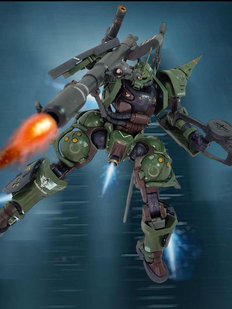 やっぱりザクにバズーカ&マシンガンは安定のカッコ良さ!