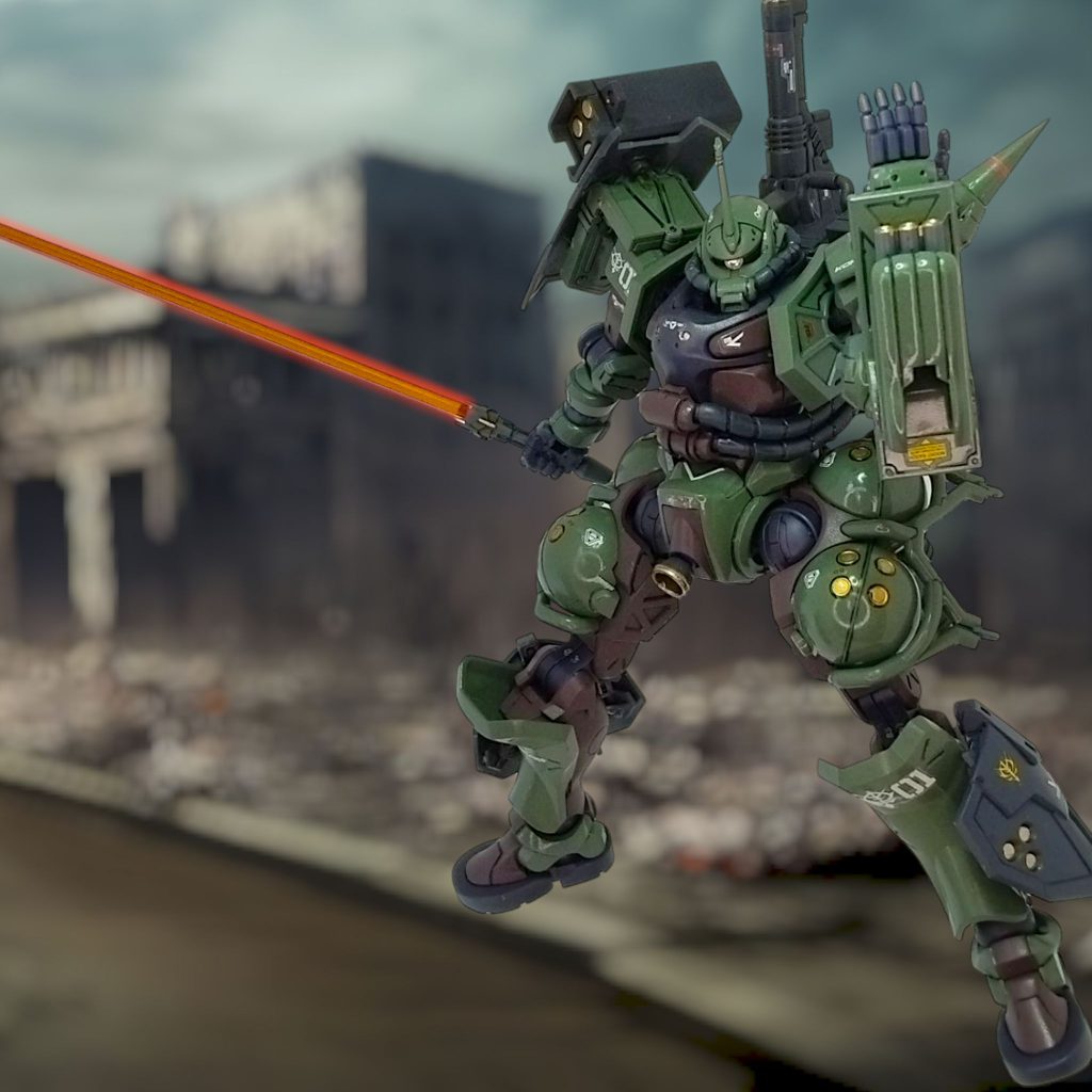 イフリート・ナハトの腕部バルカンをシールドに装着