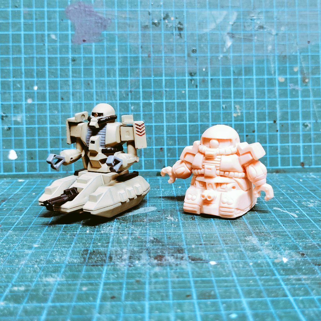 　1/300 森永チョコスナック MS-06V ザクタンク　–2枚目/制作者：だんくら工房・mk戦車