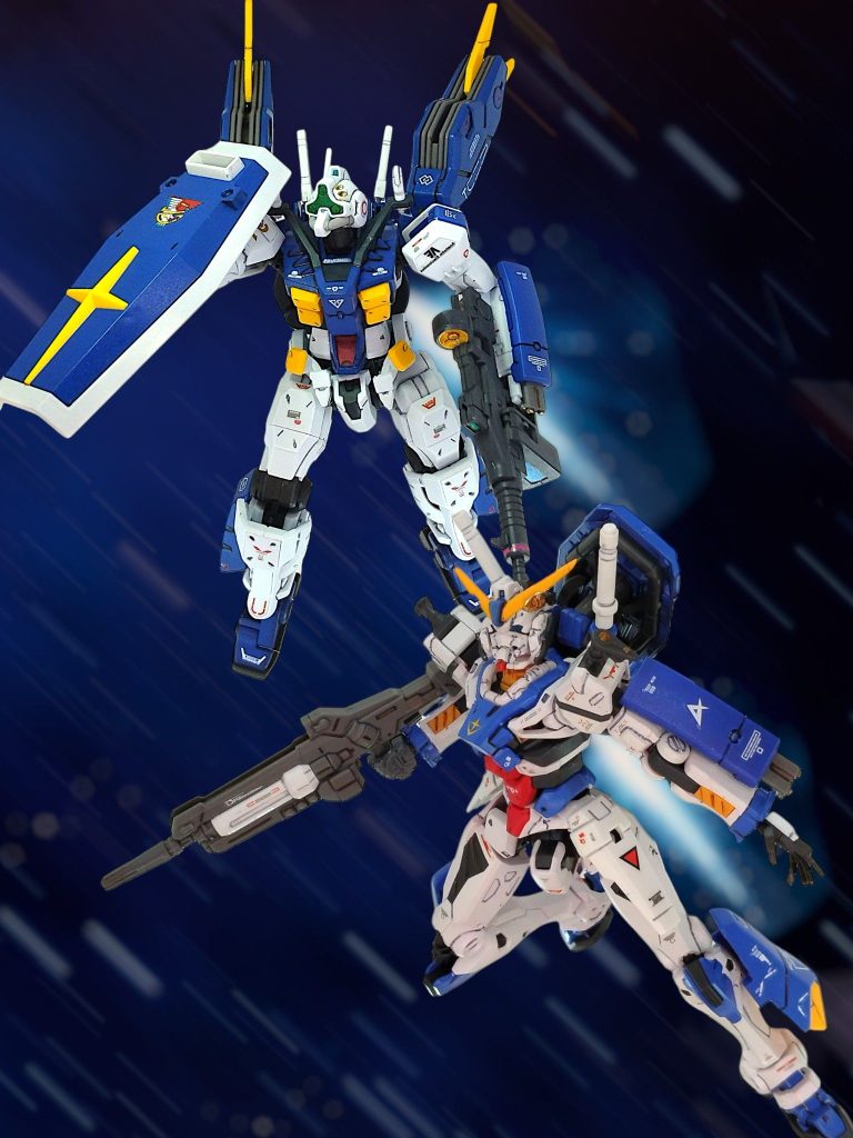 アムロ「アムロ、いきま~す」この前作ったスレッガーゲルググとのM.A.V戦術