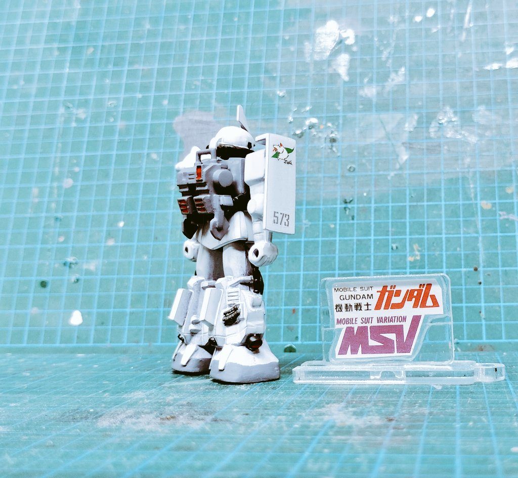 1/300 森永チョコスナック MS-06R-1A シンマツナガ専用ザクⅡ–2枚目/制作者：だんくら工房・mk戦車