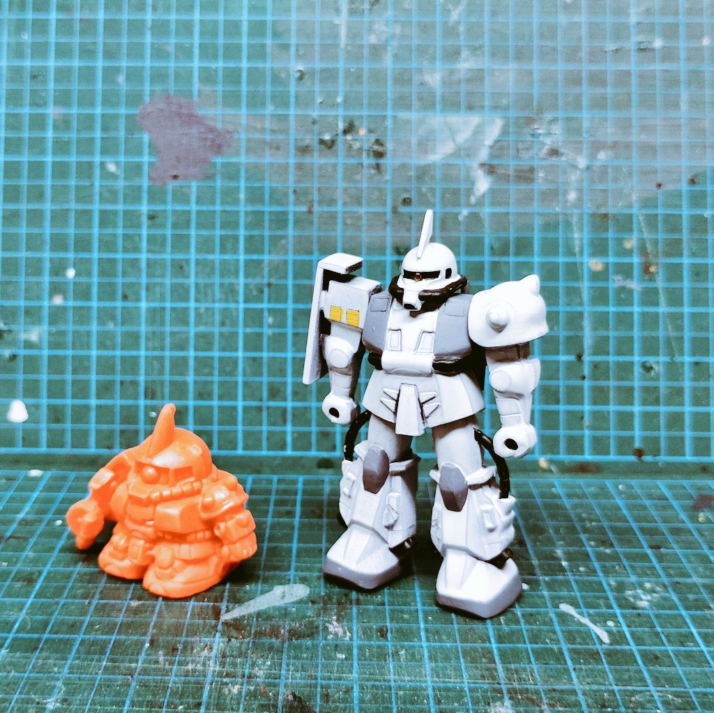 1/300 森永チョコスナック MS-06R-1A シンマツナガ専用ザクⅡ–3枚目/制作者：だんくら工房・mk戦車