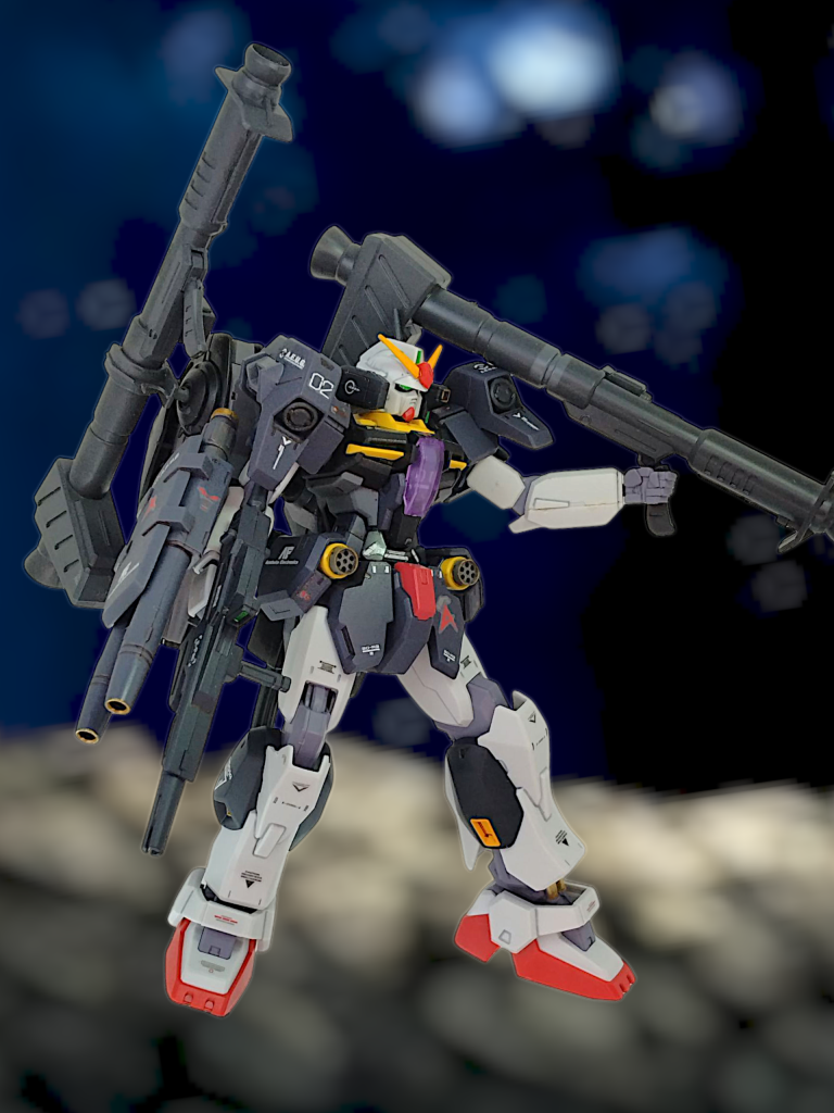 ちなみに今回の作品は9割くらい成型色仕上げです肩と胴体はプレバンで届いたばかりのプルトーネ・ブラックを使いました塗装剥げを気にしなくていいって、素晴らしい・・・(gundam-kao2)