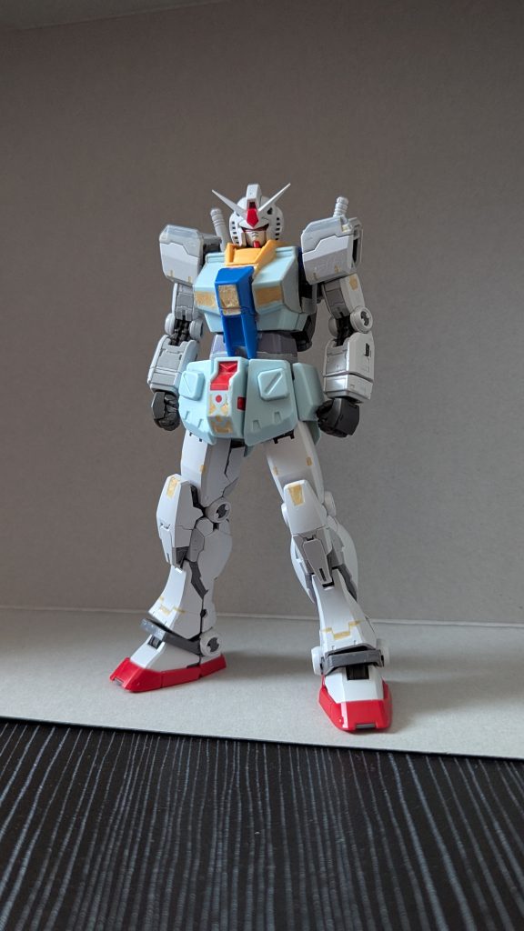 作品名：ガンダム<p>なんかこう…オーガスタ色があるガンダムが欲しいなって思って作ったは良いけど、アレックスいるじゃんってなってるやつ(サムネが最新状態です)。 で、出来たのがムーバブルフレーム入りのガンダムです。 おっちゃん、これで腰いわさ […]</p>