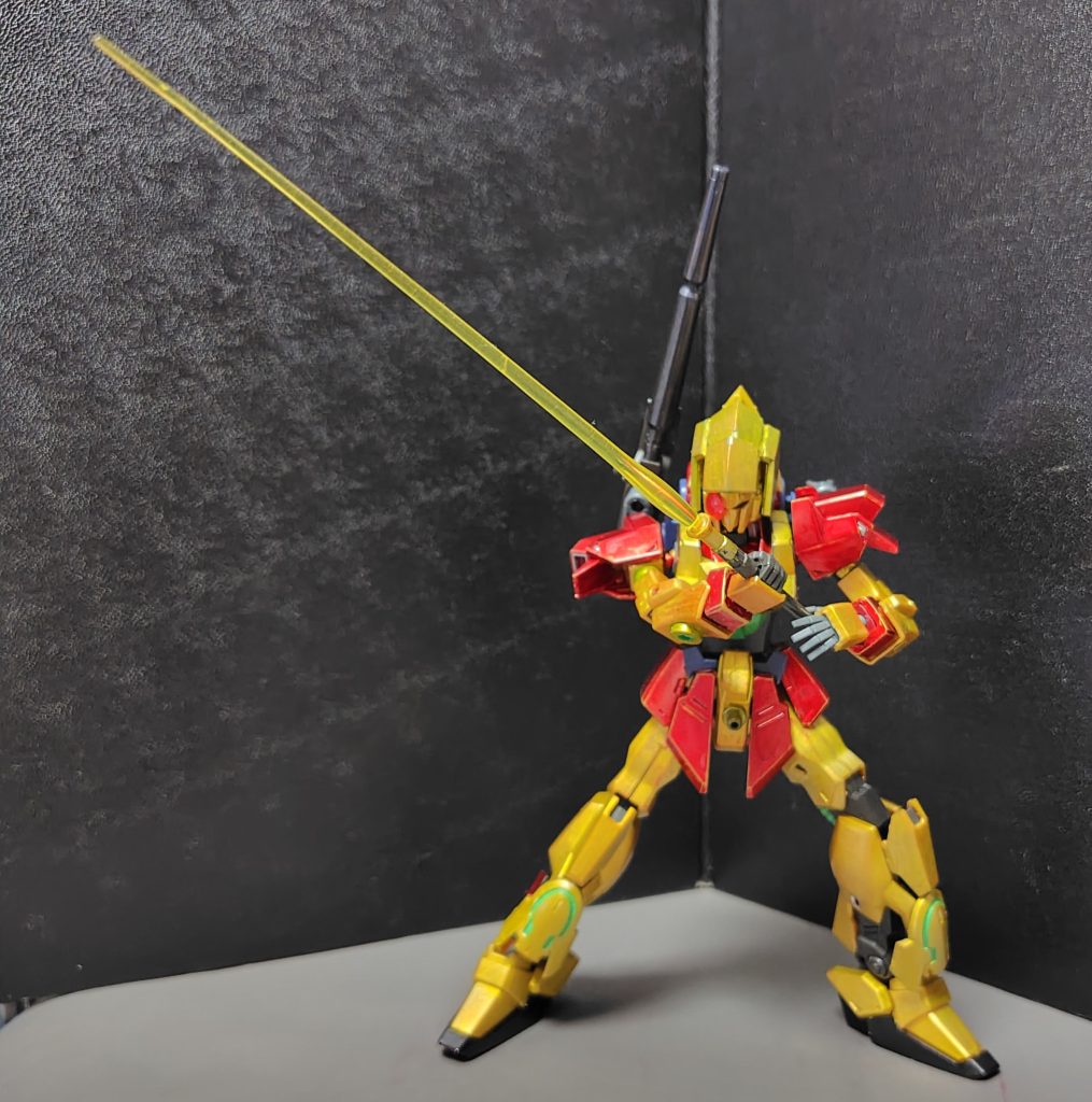 ・セイバーカルバリーテンプルのは大太刀タイプなので、形状刃はゲルググタイプのを付けるべきだったかも。