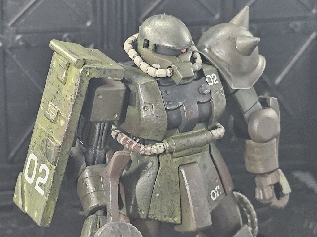 初のヴェザリング塗装でイマイチな所や改善点も多々出てきましたので次の作品に活かしたいと思います。