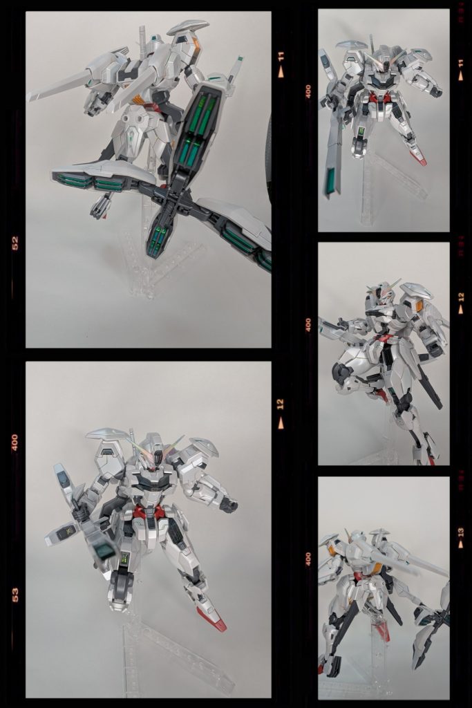 けど頑張って作ったのでお気に入りキットの一つです！あ、バックパックの形を変えてあります。ネオジム磁石を活用した後ハメ加工もしてあります特にHGを組むと感じるんですけど造形変更って難しいです。下手に触らないほうが良いことが多々あります。もっと上手く作れるようになりたいです。頑張ります。