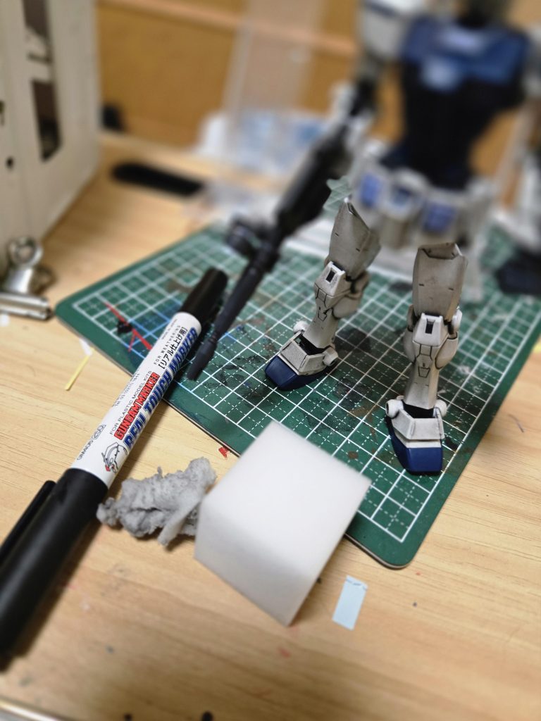 つや消し吹いてリアルタッチマーカからのメラミンスポンジ仕上げです