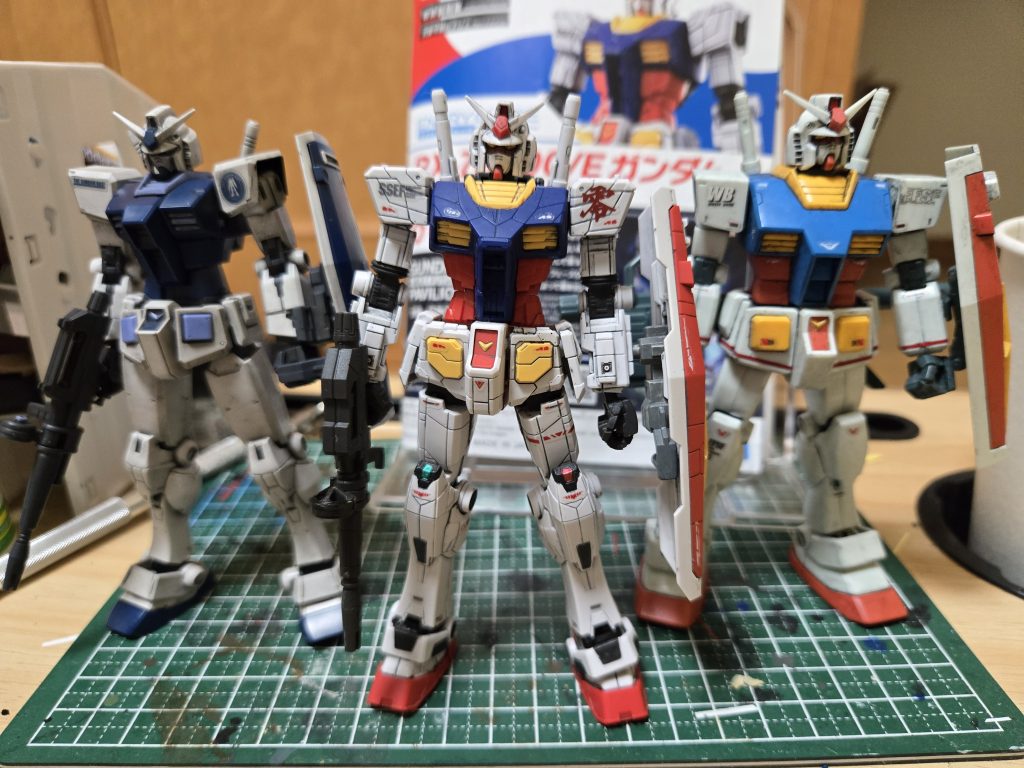 手持ち3体並べて