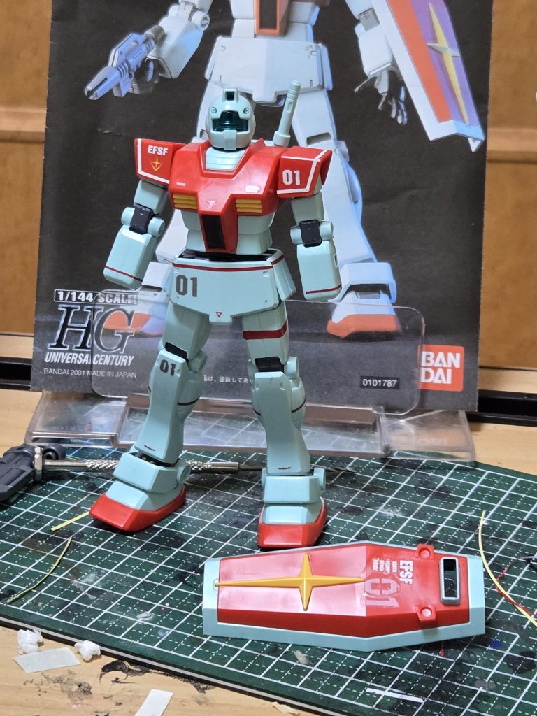 いつものラインとデカール追加この後つや消し吹いてスミイレです。