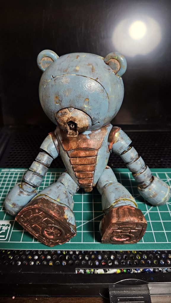 この頃もいい塩梅でした。ブレンディングにチャレンジしたかったので、割りとムラムラで塗り進めました。