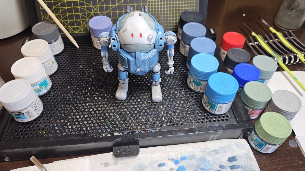 使ってみたい色を片っ端から使っていくと予定より明るくなりました。使ってみたい色ガンガン使った方が面白い!