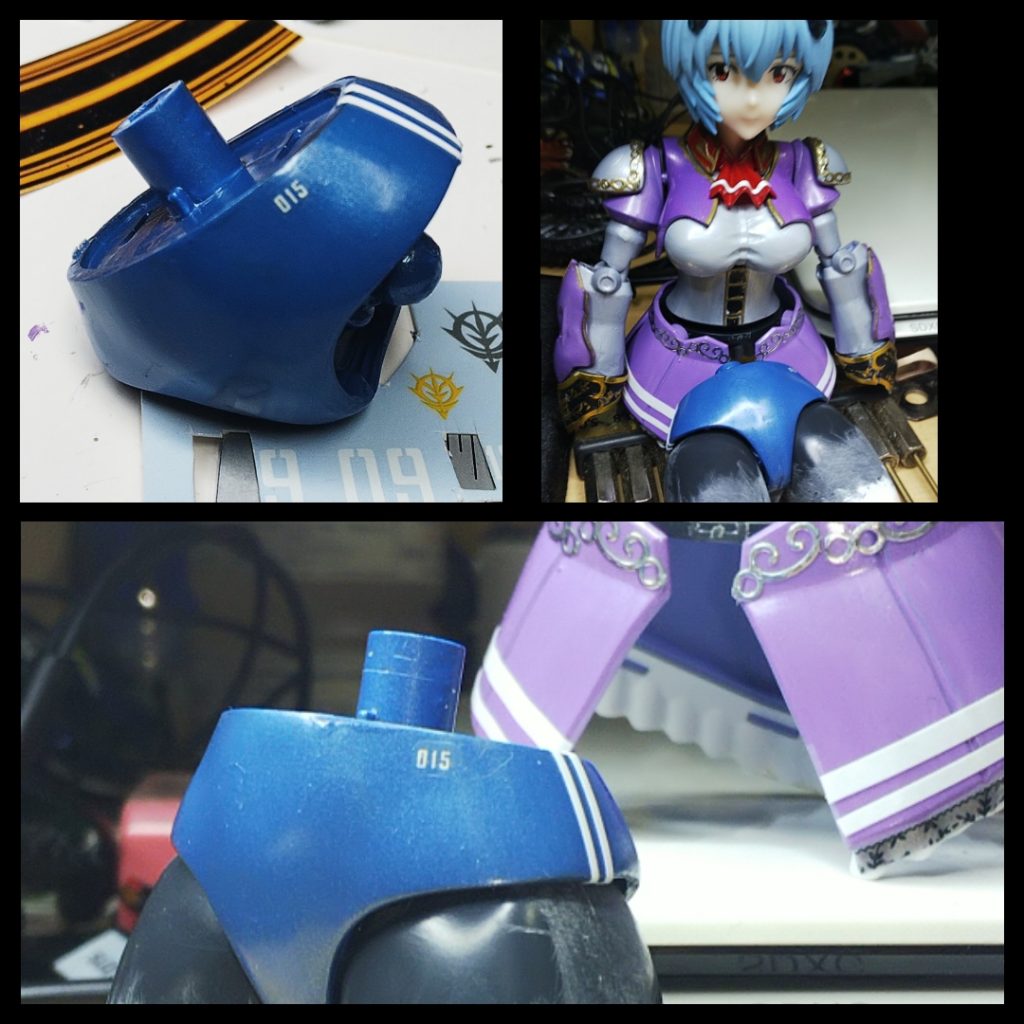 ブルマぽく　袖付き加工　エングレービングは金銀折り紙で