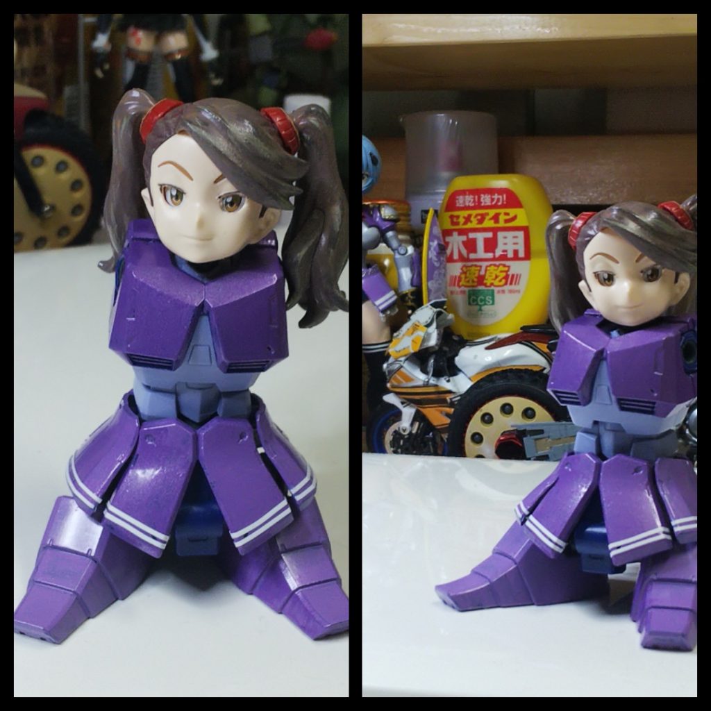 素組HGUCギャンでSD風に遊んでみました