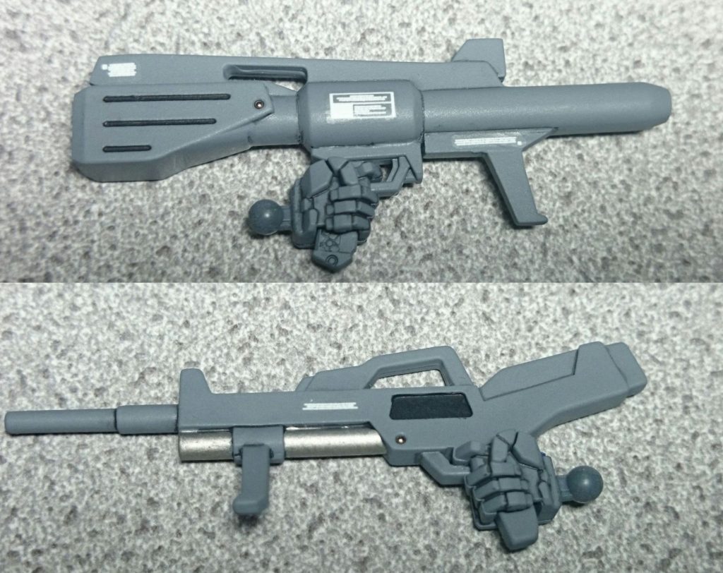 武器セットのビームバズーカ。グリップ部をF91のビームライフルから移植。