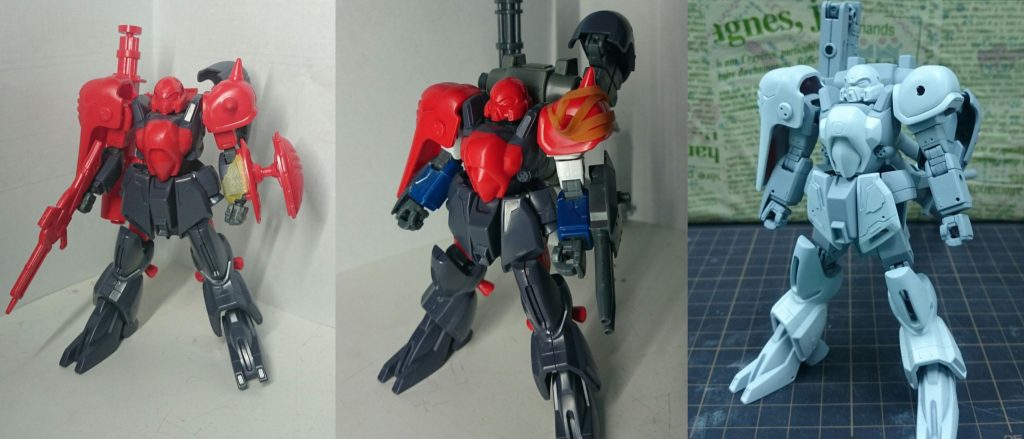 素組み⇒改造中⇒サフこのシリーズ、ザンスカール勢は形状は良いので、関節のアップデートでかなり化けます。