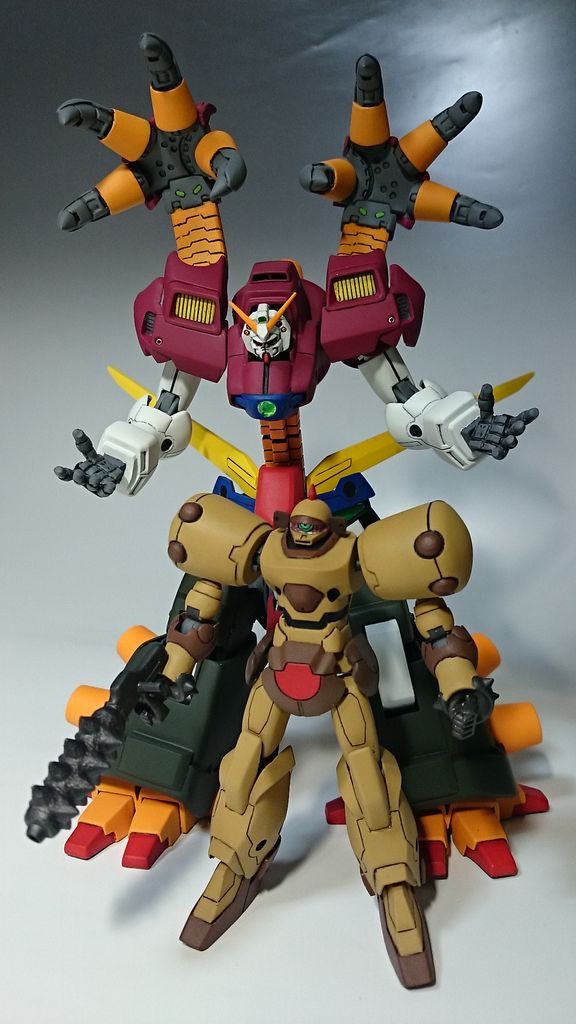 親であるデビルガンダムと。&nbsp;以下製作工程