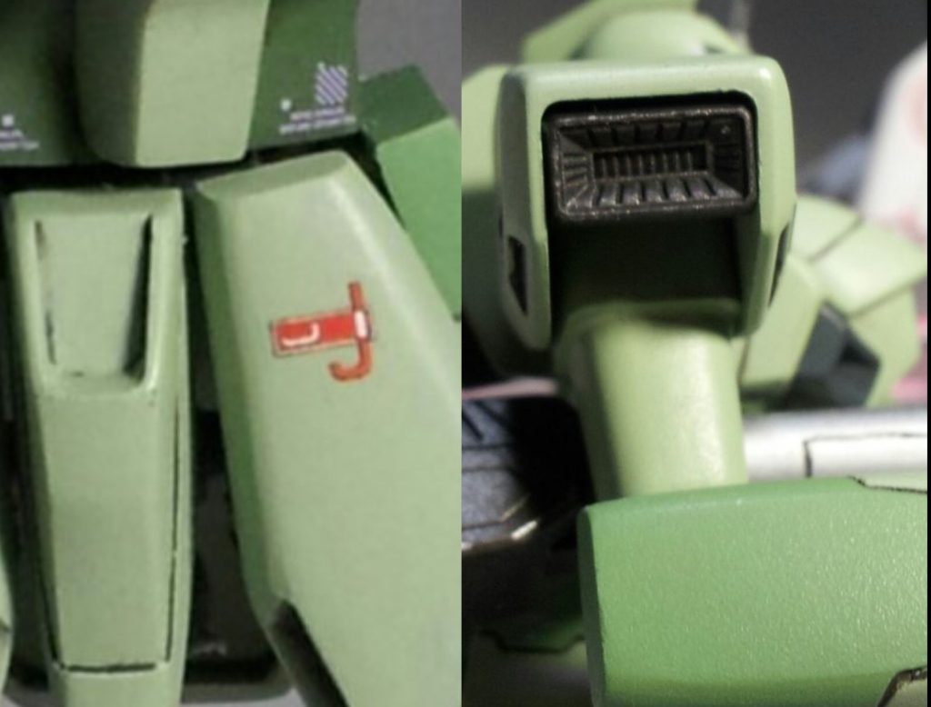 ジュンコ・ジェンコのマークを貼っています。肩内部が寂しかったのでバーニア追加。