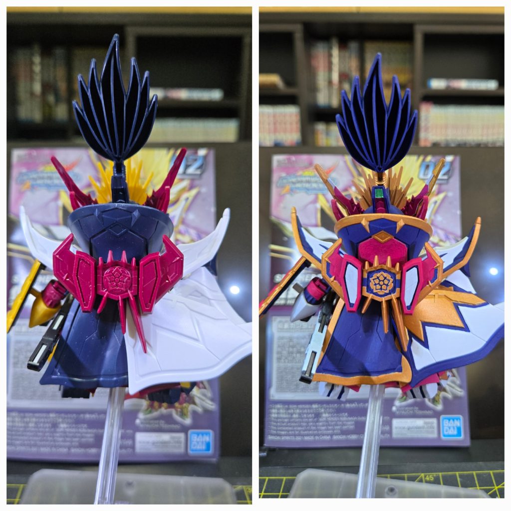 エピオンのウィングはないんだけど信長のマント？みたいなのがすごい凝ってて(zaku-kao2)