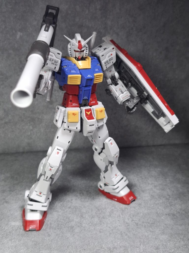 以上です。よく動く現代のRGガンダムの決定版ですね！