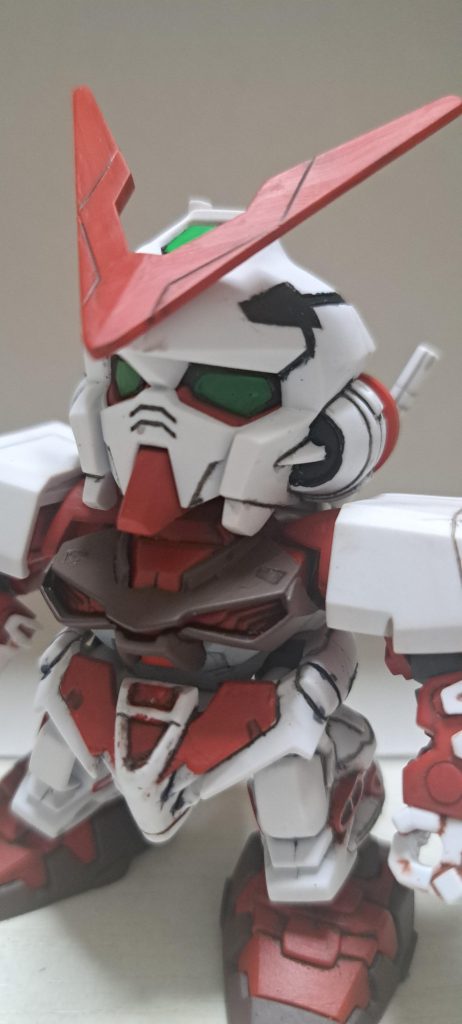 あっ汚れ拭き残し、処理がまたいい加減だぁ。既存のスジの彫り直しがちょっと老眼には辛いですがその他細かい塗装は爪楊枝で。