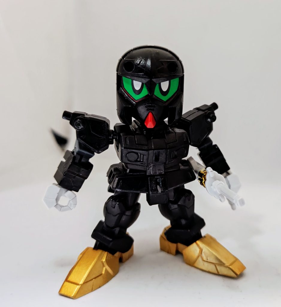 軽装態。黒塗装は剥げやすいので、余り動かしたくないです(苦笑)。