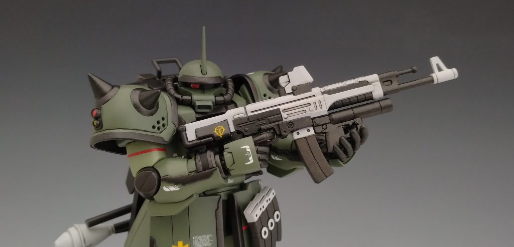 今回の特にお気に入りはビームマシンガンの塗り分けでメリハリのある分け方にできたんじゃないかな?と自分的には思ってます。またマガジンはいつもの磁石で脱着できます。