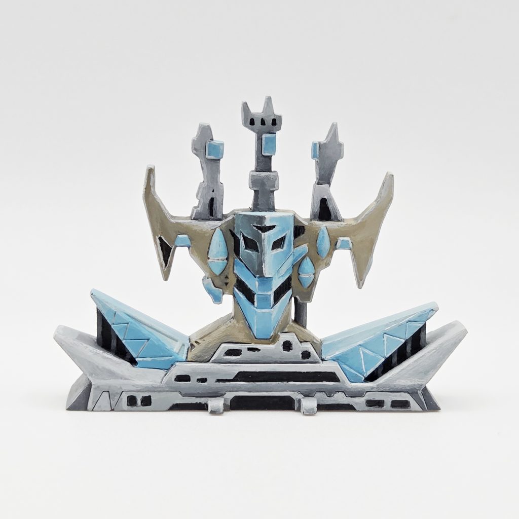 色がとっ散らかったので、一部黒で塗りつぶして逃げました。にしても無茶苦茶はみ出てますね。