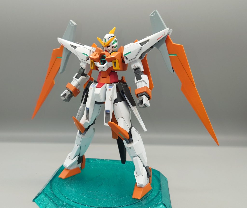 ガンダムAGE2ロシエル機体名からAGE2のウェアの一種のような名前だが、あくまでミキシング機体。ロシエルはキュリオス（主天使）が堕天したときの名前、らしい。AGEシステムとGNドライブを搭載した機体である。