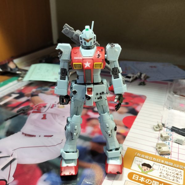 遊撃戦闘用バレーボールオジサン専用ガンダムスパルタン【 共用装備テストタイプ】狙撃支援用ヨッチャKIDさん専用先行配備型強化型ジム【 スナイパーテストタイプ】中距離並びに近接戦闘用自分専用ガンキャノン改【 パーツ共用テストタイプ】火力支援用陸上自衛隊10式戦車予備パーツ取りジム【 改修型頭部試験型】 （7枚目）
