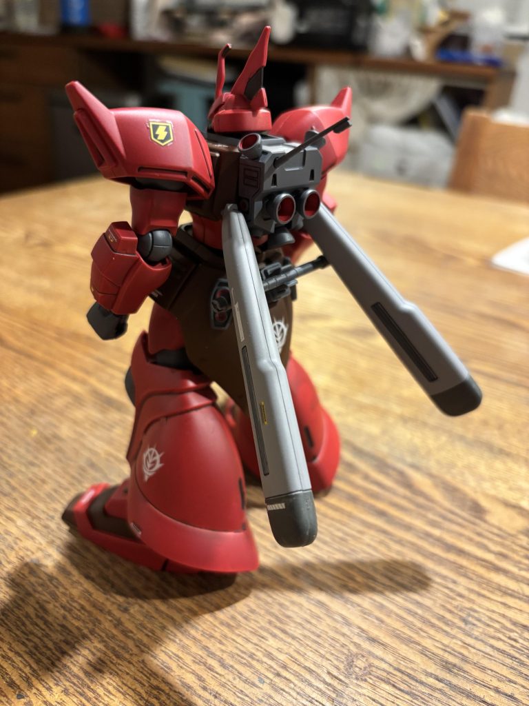 分かりづらいですがプロペラタンクの下にビーム・ナギナタ付けてます！