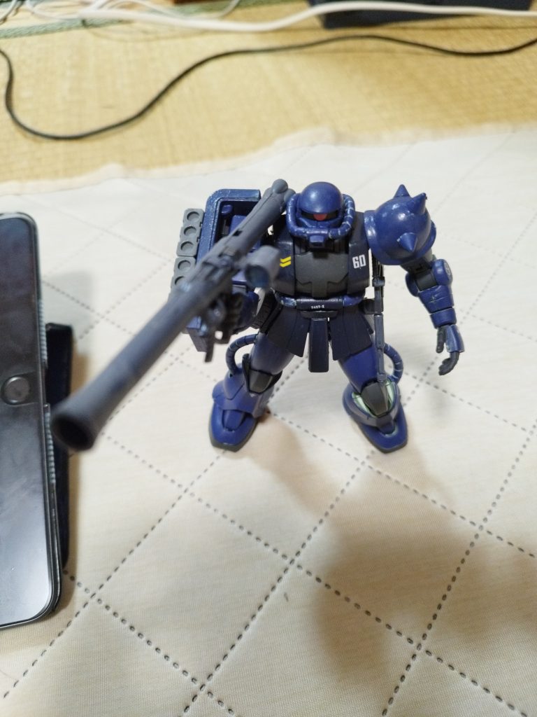 可動域がかなり広くてめっちゃ良きジムスナイパーのスナイパーも持つことができました