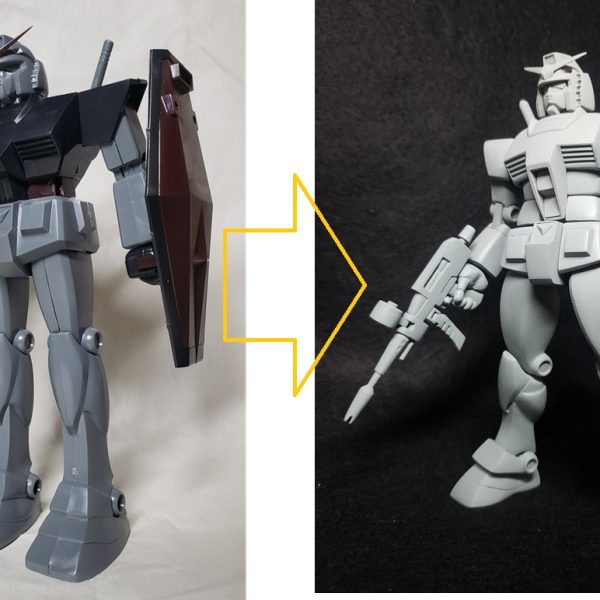 旧キット1/100ガンダムです。アニメ劇中完全再現を目指し、プロポーションの改修・関節部分の製作が完了しました。ガンダム　ジークアクス。いよいよ初代ガンダムが登場のようですね。YouTubeでガンダム講座を長年にわたって続けてこられた、岡田斗司夫さんが当初からおっしゃっていた通り、この作品はテンポの良い「ドライブ感」を楽しむための映像であり、劇中の世界そのものがパラレルであるといった見解に落ち着きそうですね。私にとってジークアクスは、やはり「大いなるファーストガンダムのプロモーション映像」であり、原点にして頂点である初代ガンダムのアニメ映像作品として凄さを再認識してもらうための、盛大なプロモーションイベントであったように思います。まだ、来週の最終回まで一週間ありますが・・・最終回のタイトルに「えええ？！」っとなりました。  最終回　「だから 僕は・・・」  『だから 僕は・・・』アニメージュ文庫そっれってこれですよね。高校生の時に夢中で読みこんでいた（文体が読みにくいのですが）富野さんの自伝的著書です・・・頭部の形状を納得のいく安彦フォルムに持ってくるまでに約2か月ほどかかっています。   詳細は載せきれませんので、ご興味持たれた方は是非ブログで＾＾；↓↓↓↓↓↓↓↓↓↓↓↓↓↓↓↓↓↓↓↓↓↓↓↓ （2枚目）