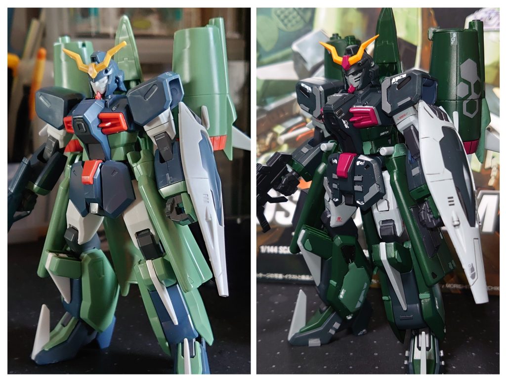 いつものbefore & afterガンポッドの位置が高い気がしたので、5mmほど下げてみました。その結果、シールドと干渉。。。(゚ε゚)キニシナイキニシナイ全塗装はプラスチック感が消えていいですね~今回も筆ムラが抑えられて、良い感じに仕上がったと、これも自己満です。まだまだ、道半ば。これまで通り、気の向くままに、ボチボチ製作していこうと思います(´ω`)