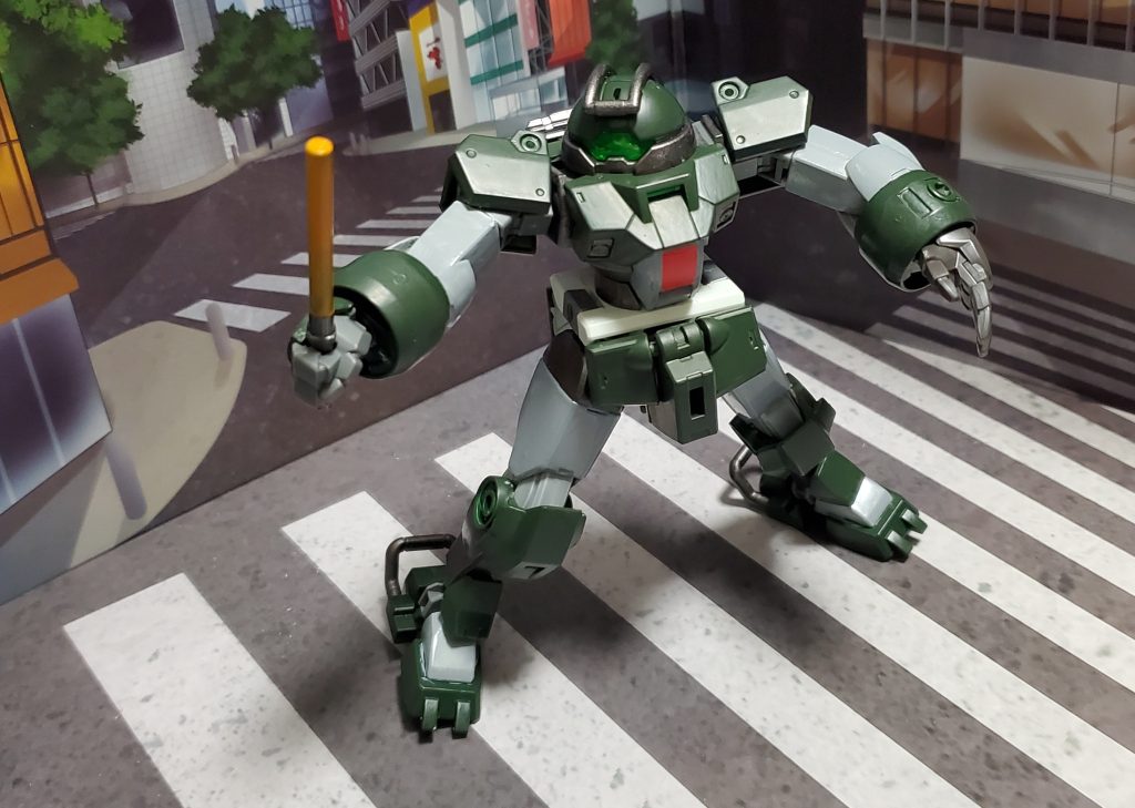 そこの君!止まりなさい!いざとなったら、戦うこともできます。…と、街中の背景に立たせたら遊びたくなっちゃいました笑デミトレーナーを暗緑色で塗ったら、ミリタリー感が出てカッコよさそう( ≖ᴗ≖)ニヤッって思ってこの配色。白っぽいところを迷いましたが、グレーで。やはり、いい感じ( ≖ᴗ≖)ニヤニヤデカールがあれば尚よし!ですね。ご閲覧ありがとうございました!(´▽`)