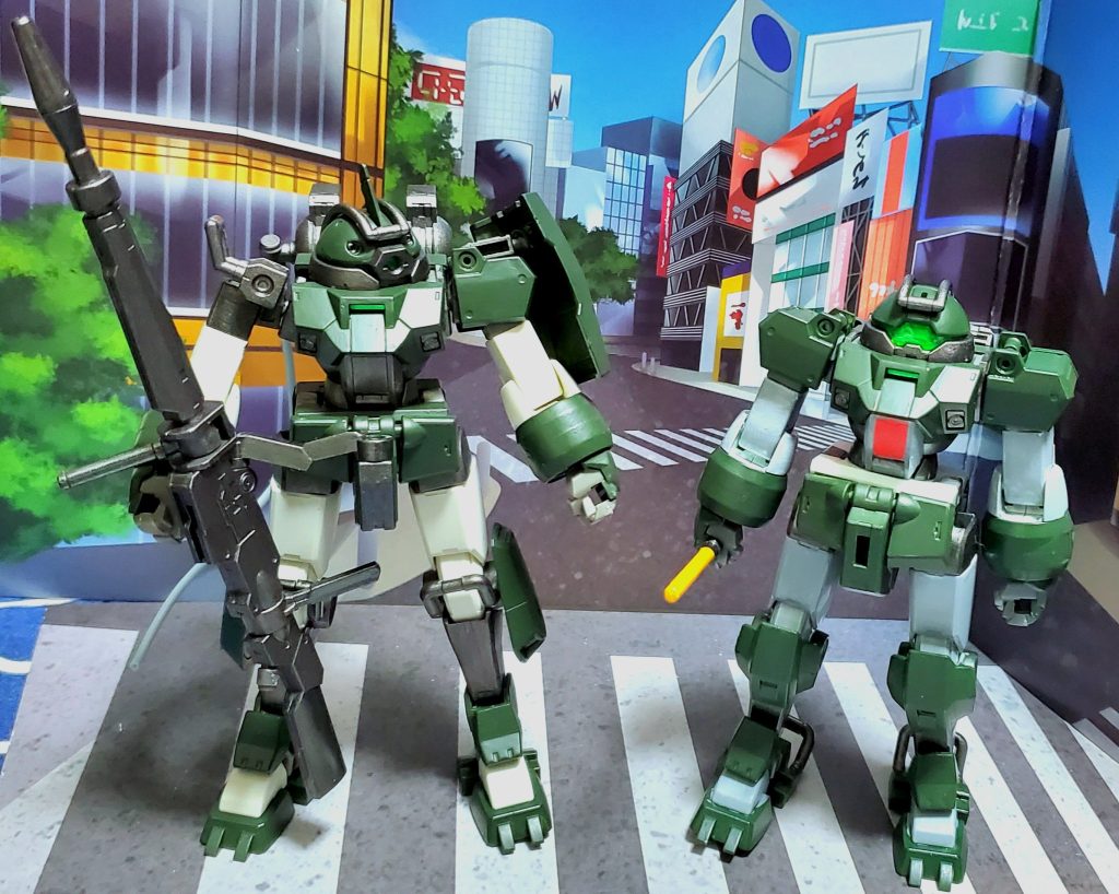 最後に、前回紹介しましたデミトレ(量産型)とのツーショット。私色(旧日本軍色)の機体が、またひとつ増えました。最後まで見ていただき、ありがとうございました🙇‍♂️